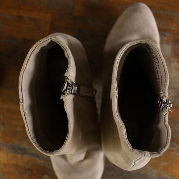 Microsuede Heeled Ankle Bootie - Picture 10 of 11